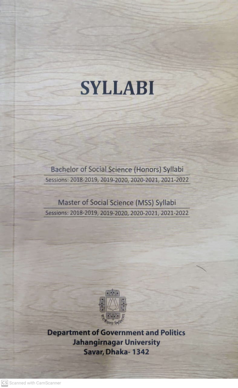 SYLLABI ((Sessions: 2018-2019, 2019-2020, 2020-2021, 2021-2022))
