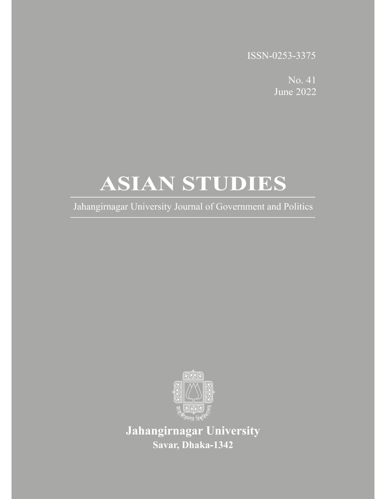 Asian Studies 2018, Vol. 41